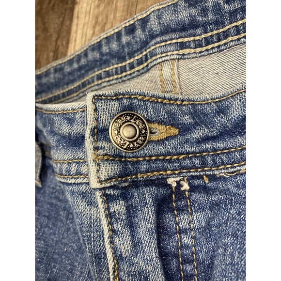 Lee Denim Blue Jeans Womens 16L Long 34x33.5 Mid Rise Mom Straight Boot - Picture 5 of 9